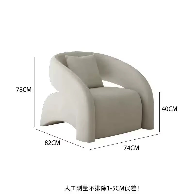 Single Chair Living Room Lazy Single Sofa Leisure Chair Designer Sofa Chair Single Sofa Light Luxury High-End