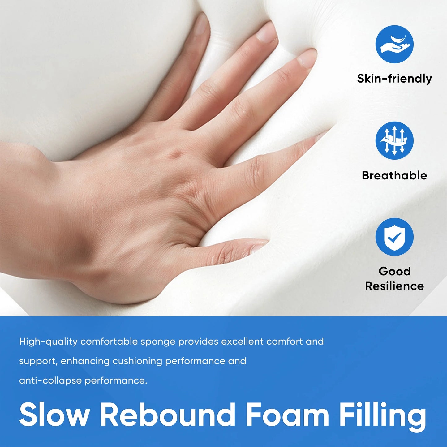 Folding Sofa Bed, 3 in 1 Convertible Sofa with Back Support, Portable Folding Chair Bed, Living Room Bedroom Comfortable Floor Sofa Lounge, Single Bed, White