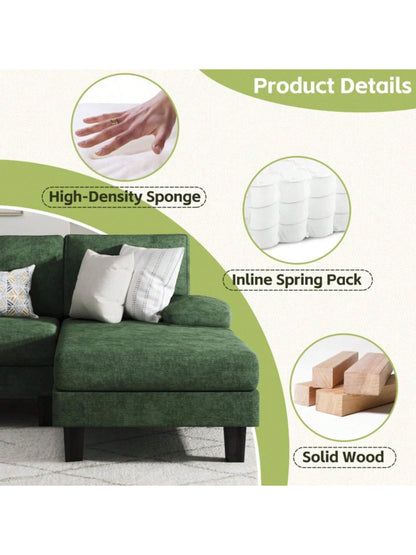 Furniwell Sectional Sofa Couches for Living Room, U Shaped Modular Sectional Sofa, Convertible Sofa Bed 6 Seats Sectional Sleeper Sofa Comfy Couch with Adjustable Backrest