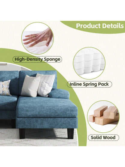 Furniwell Sectional Sofa Couches for Living Room, U Shaped Modular Sectional Sofa, Convertible Sofa Bed 6 Seats Sectional Sleeper Sofa Comfy Couch with Adjustable Backrest