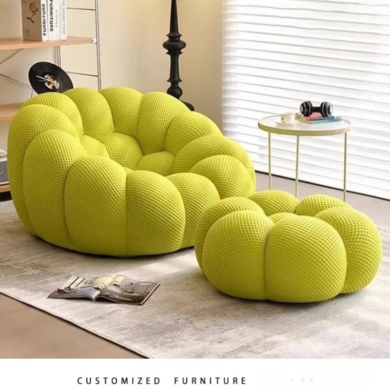 Nordic Compression Sofa Football Sofa Bubble Sofa Living Room Balcony Leisure Curved Special-Shaped Sofas Home Furniture Couch