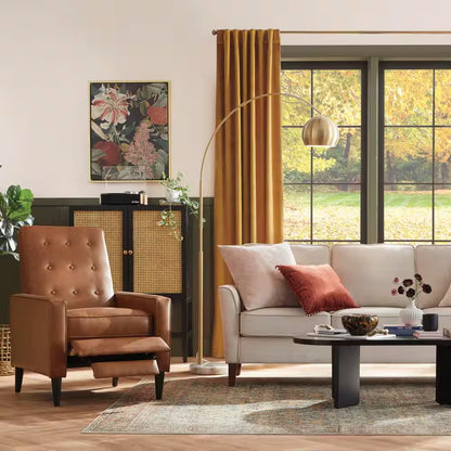 Doherty 79.9 In. Modern Flared Arm Fabric Sofa in Oyster Beige