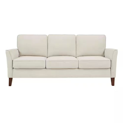 Doherty 79.9 In. Modern Flared Arm Fabric Sofa in Oyster Beige