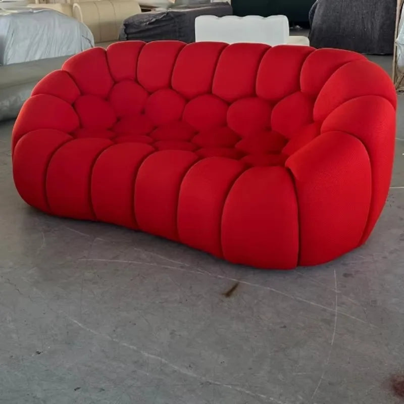 Nordic Compression Sofa Football Sofa Bubble Sofa Living Room Balcony Leisure Curved Special-Shaped Sofas Home Furniture Couch
