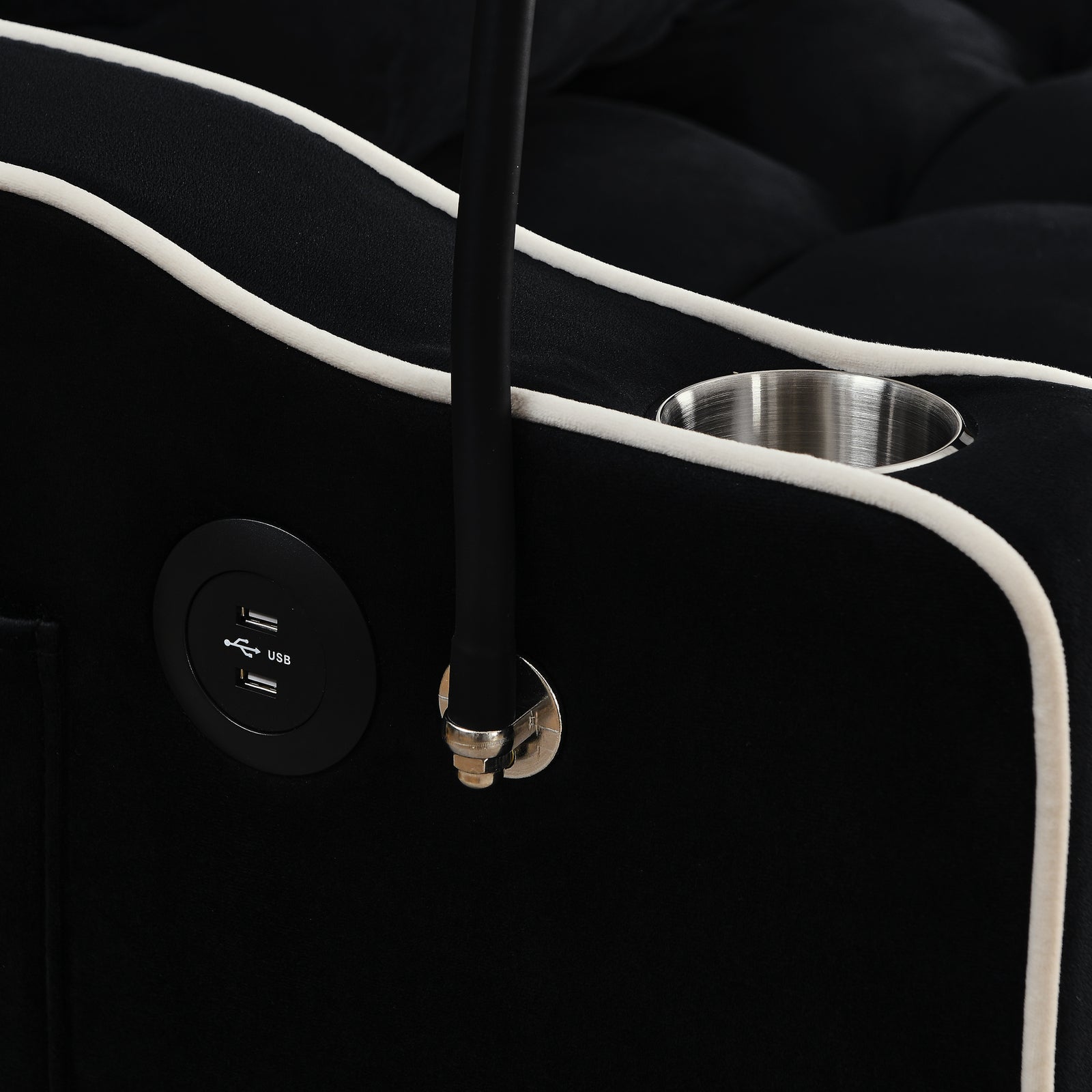 3 in 1 Convertible Sleeper Sofa Bed Loveseat Sofa Couch Pull Out Sofa Bed Black