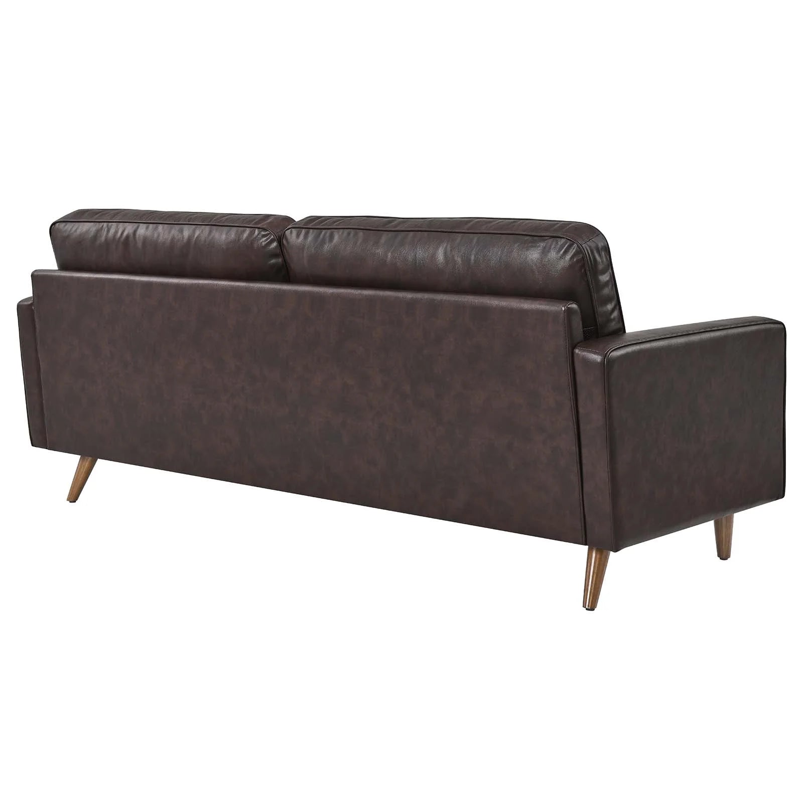 Valour 81" Leather Sofa in Brown