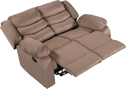 Recliner Chair Reclining Sofa Couch Sofa Velvet Home Theater Seating Manual Recliner Motion for Living Room