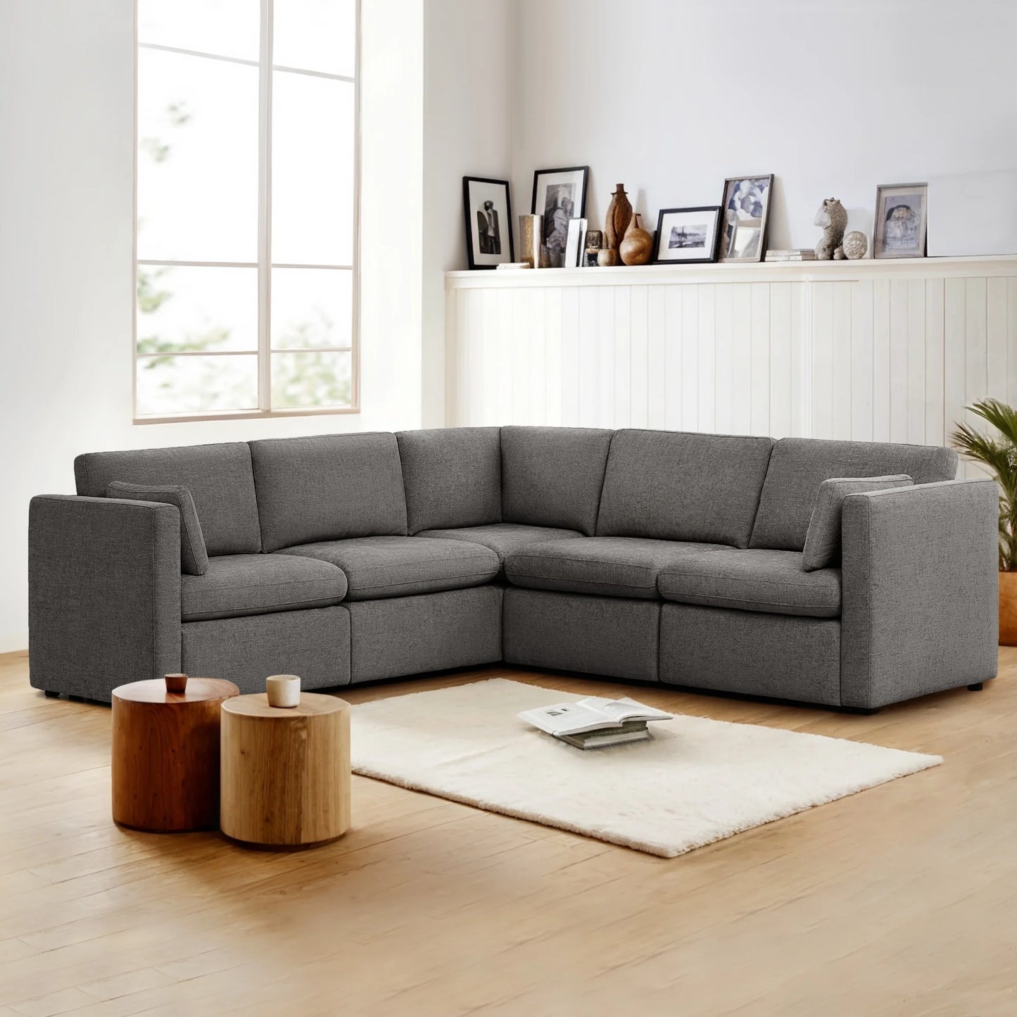 Oversized Modular Sectional Sofa Set,Sofa Couch with Reversible Chaise,Modern Modular Sofa for Living Room