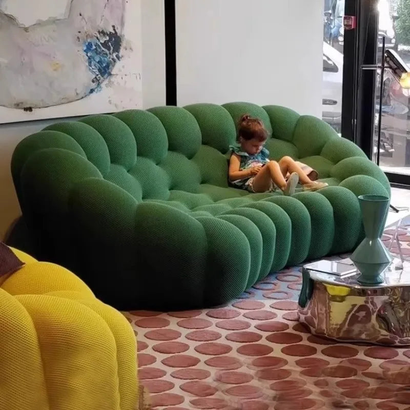 Nordic Compression Sofa Football Sofa Bubble Sofa Living Room Balcony Leisure Curved Special-Shaped Sofas Home Furniture Couch