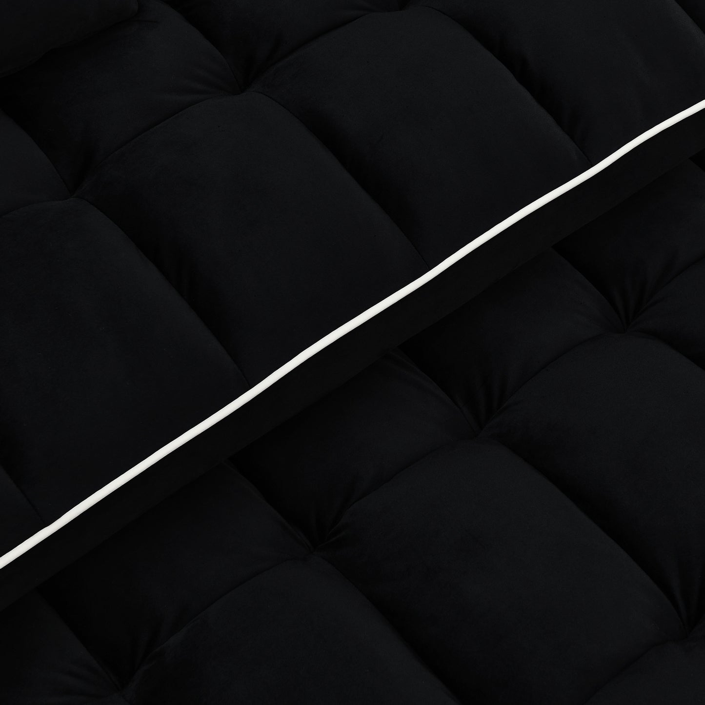 3 in 1 Convertible Sleeper Sofa Bed Loveseat Sofa Couch Pull Out Sofa Bed Black