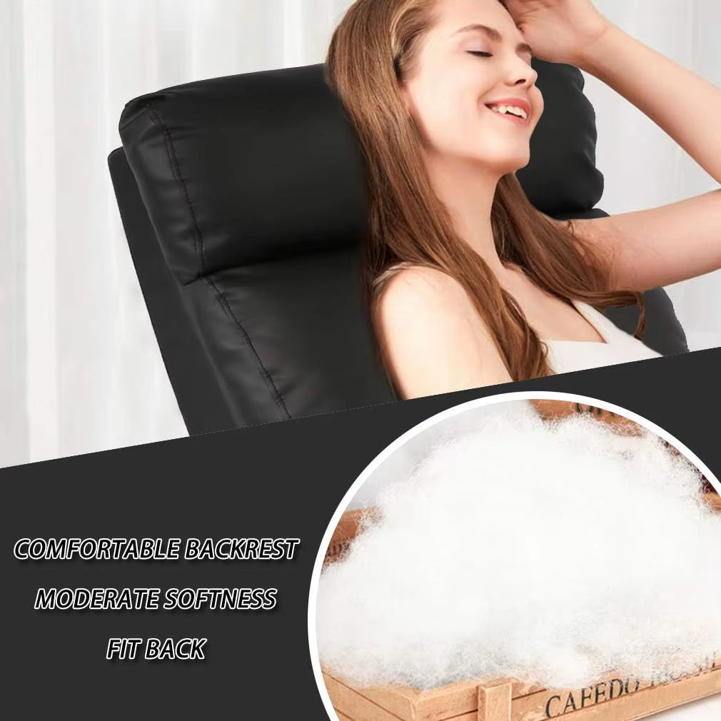 Recliner Chair for Living Room Massage Reading Sofa Home Theater Seating Modern Reclining Easy Lounge with PU Leather Padded