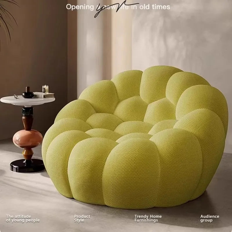 Nordic Compression Sofa Football Sofa Bubble Sofa Living Room Balcony Leisure Curved Special-Shaped Sofas Home Furniture Couch