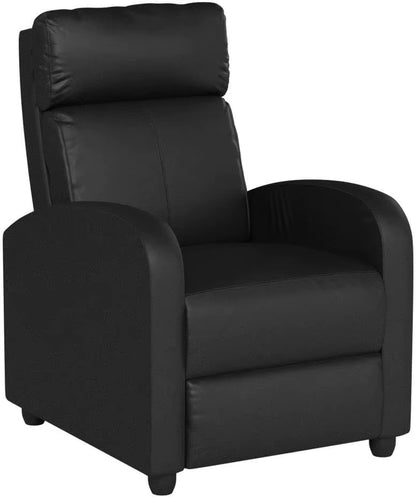 Recliner Chair for Living Room Massage Reading Sofa Home Theater Seating Modern Reclining Easy Lounge with PU Leather Padded