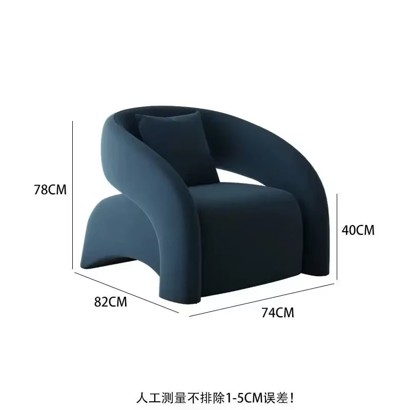 Single Chair Living Room Lazy Single Sofa Leisure Chair Designer Sofa Chair Single Sofa Light Luxury High-End